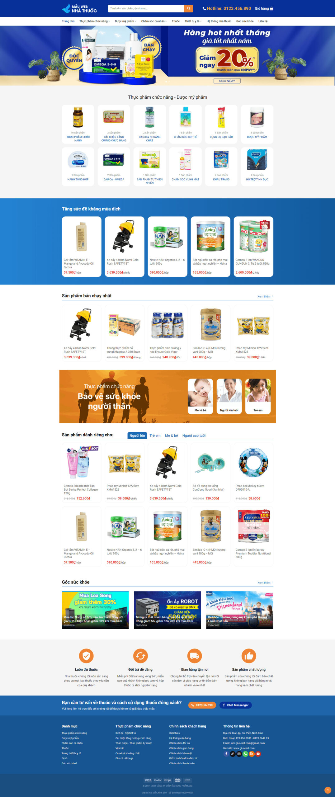 Theme WordPress Tiem Thuoc Tay Chuan Dep 1 scaled